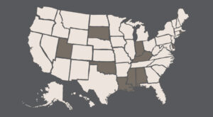 US map with states we ship to
