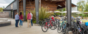 Argyle Tasting House exterior with bikes