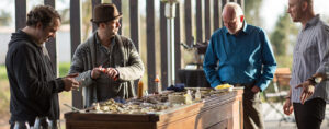 Men around an oyster table